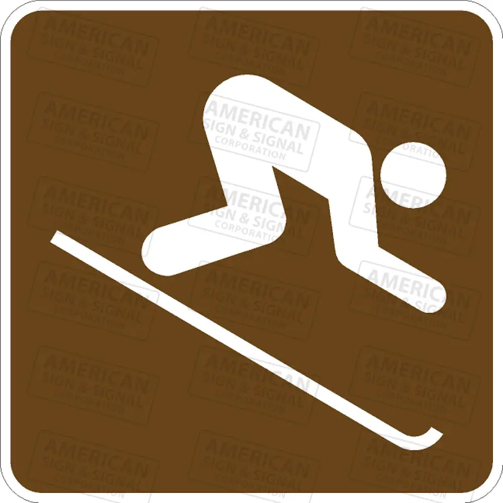 Rs - 047 Downhill Skiing Sign