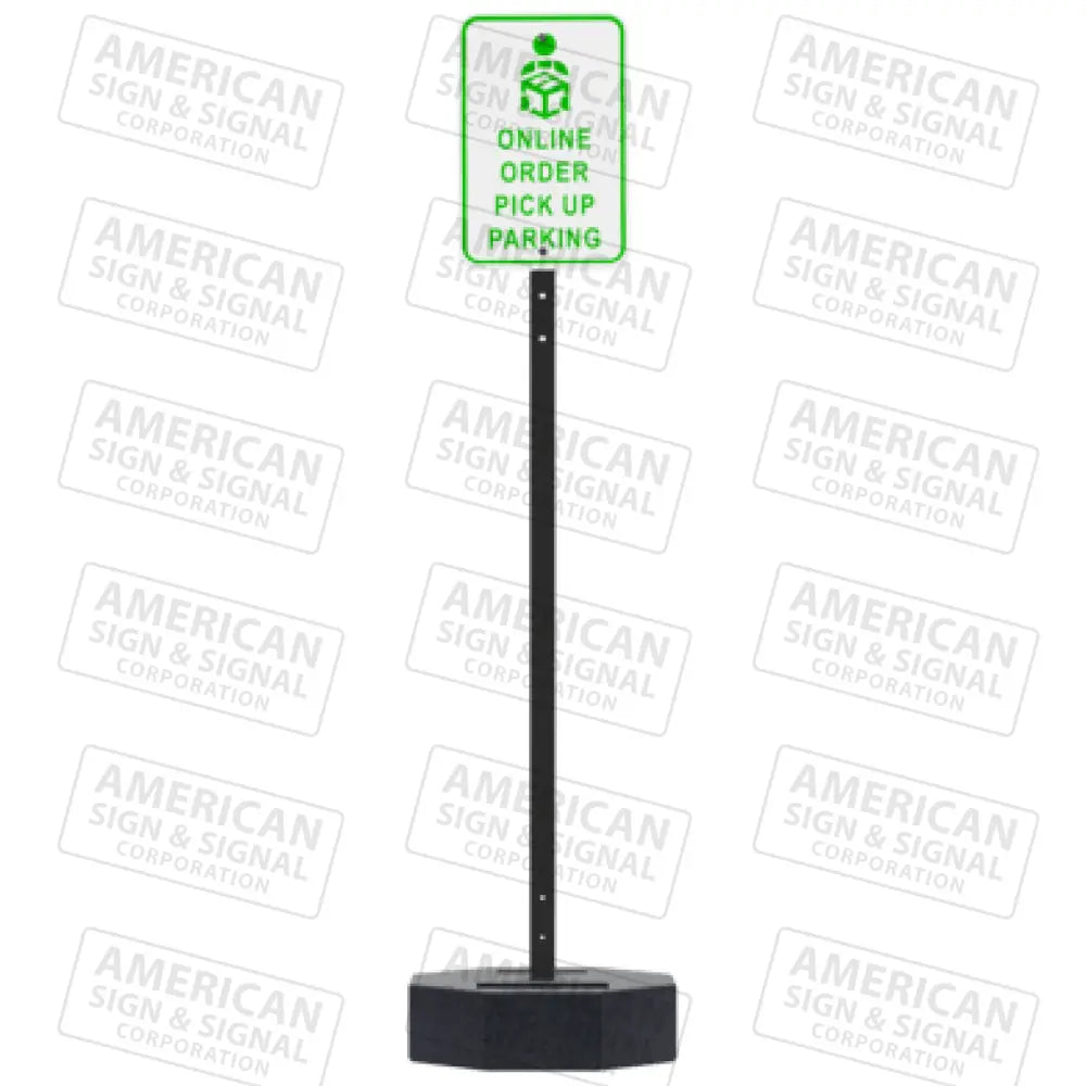 Rubber Base Portable Sign Post