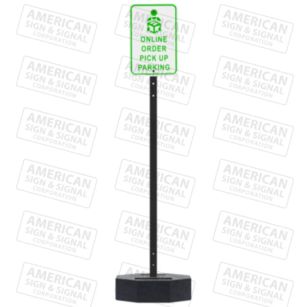 Rubber Base Portable Sign Post