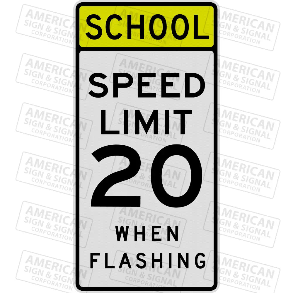 S5-1 School Speed Limit When Flashing Sign