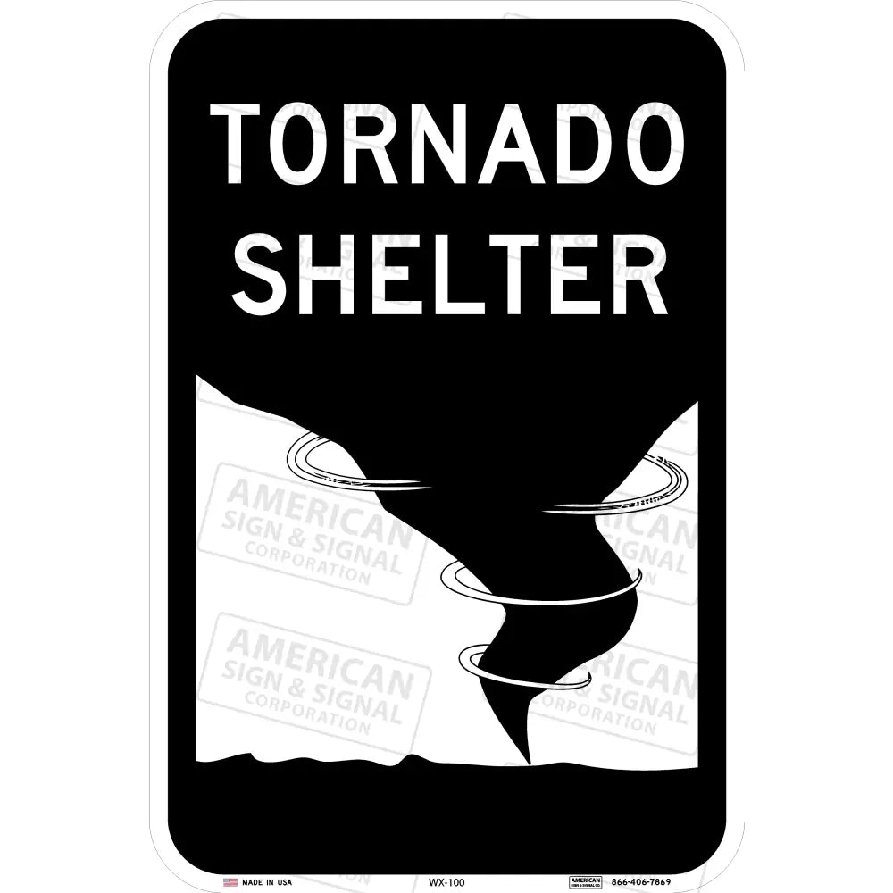 Tornado Shelter Sign