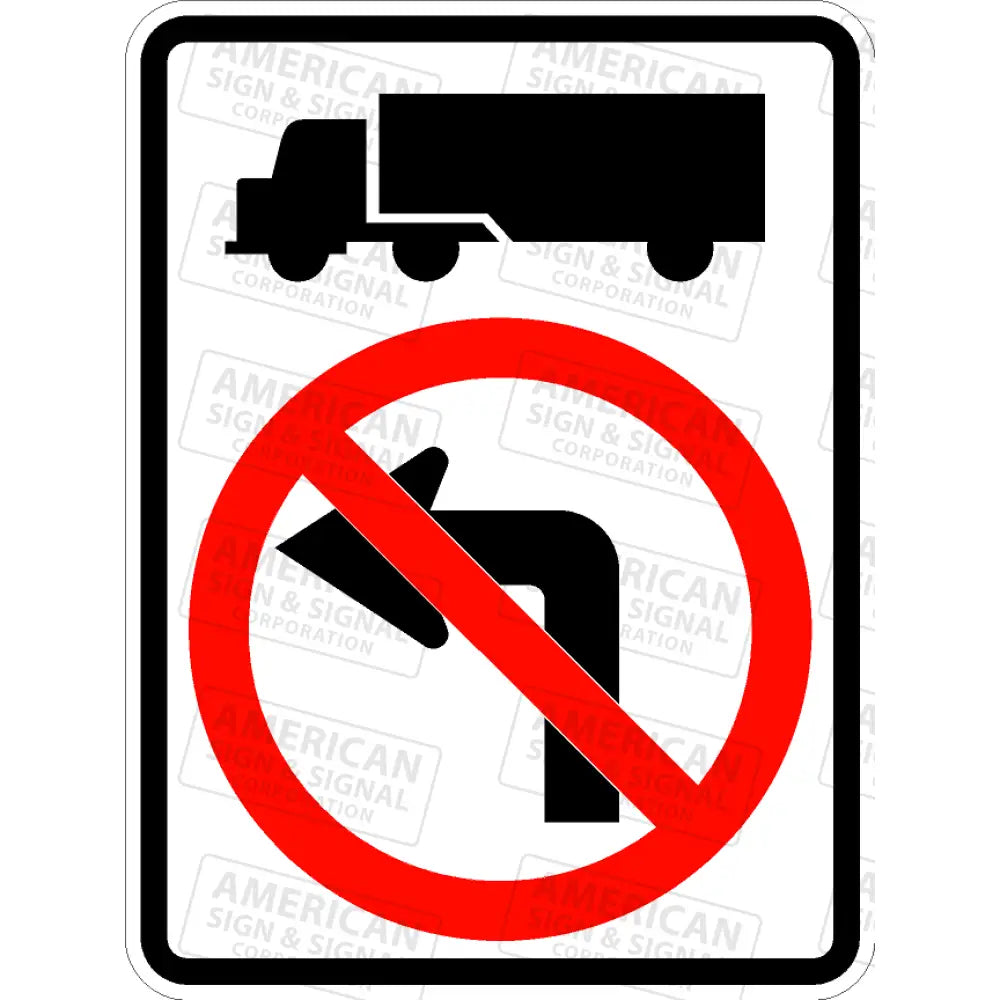 Trucks No Left or Right Turn