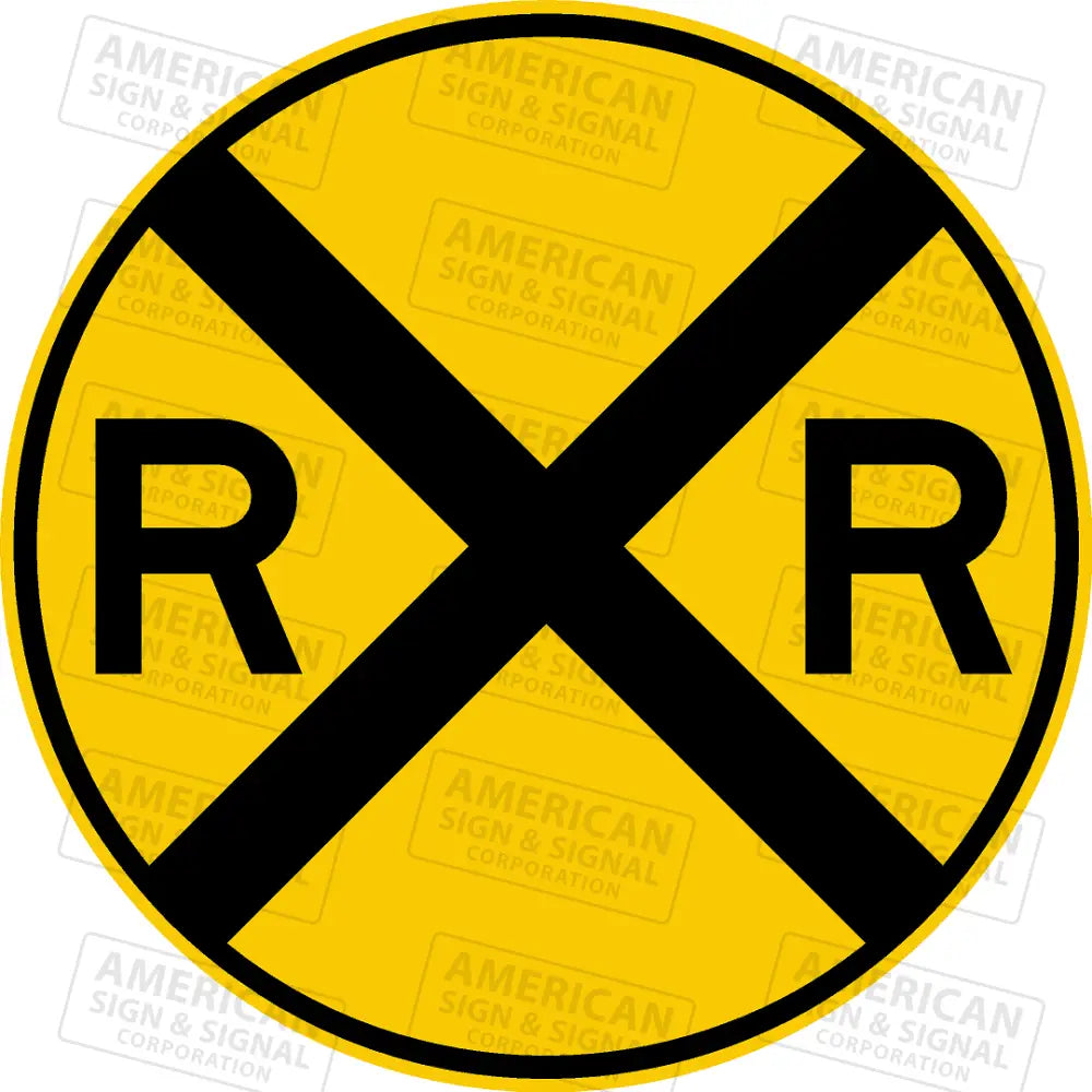 W10-1 Railroad Crossing Warning Sign