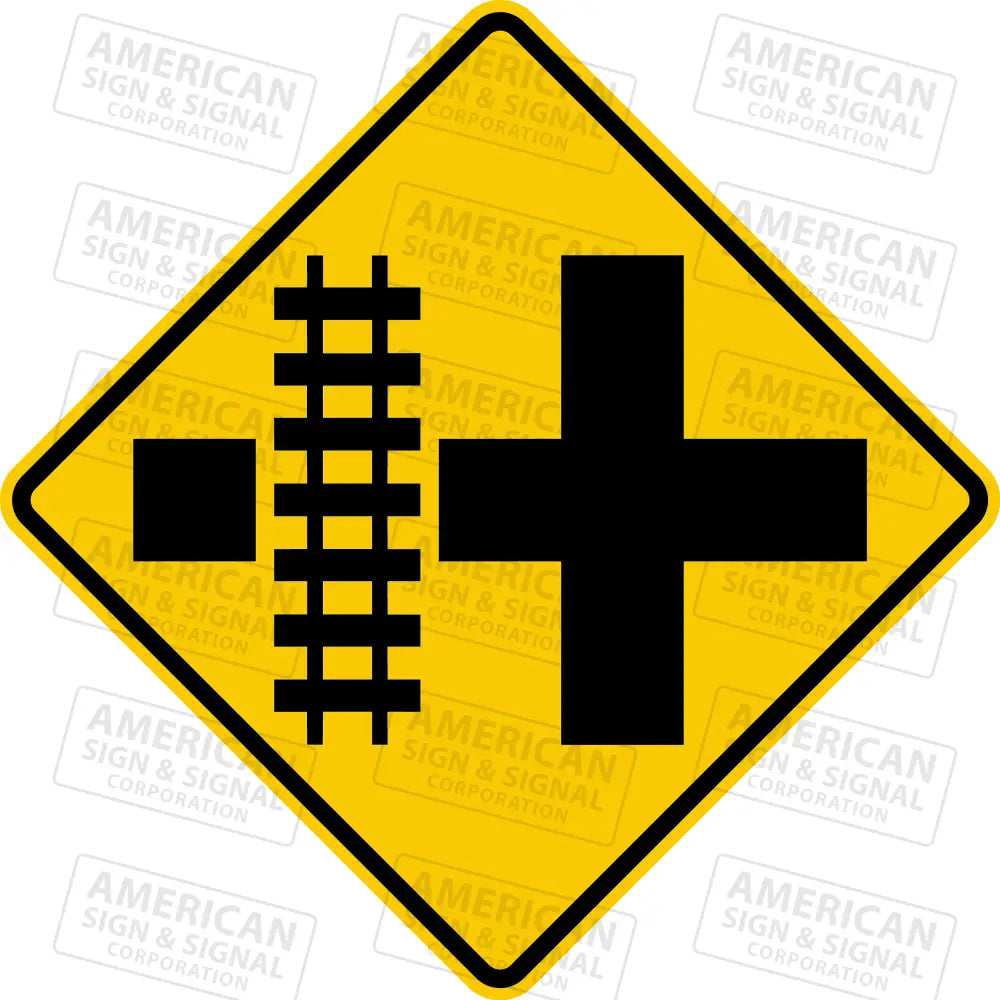 W10 - 2 Railroad Advance Warning Sign 3M 3930 Hip / Left 24X24