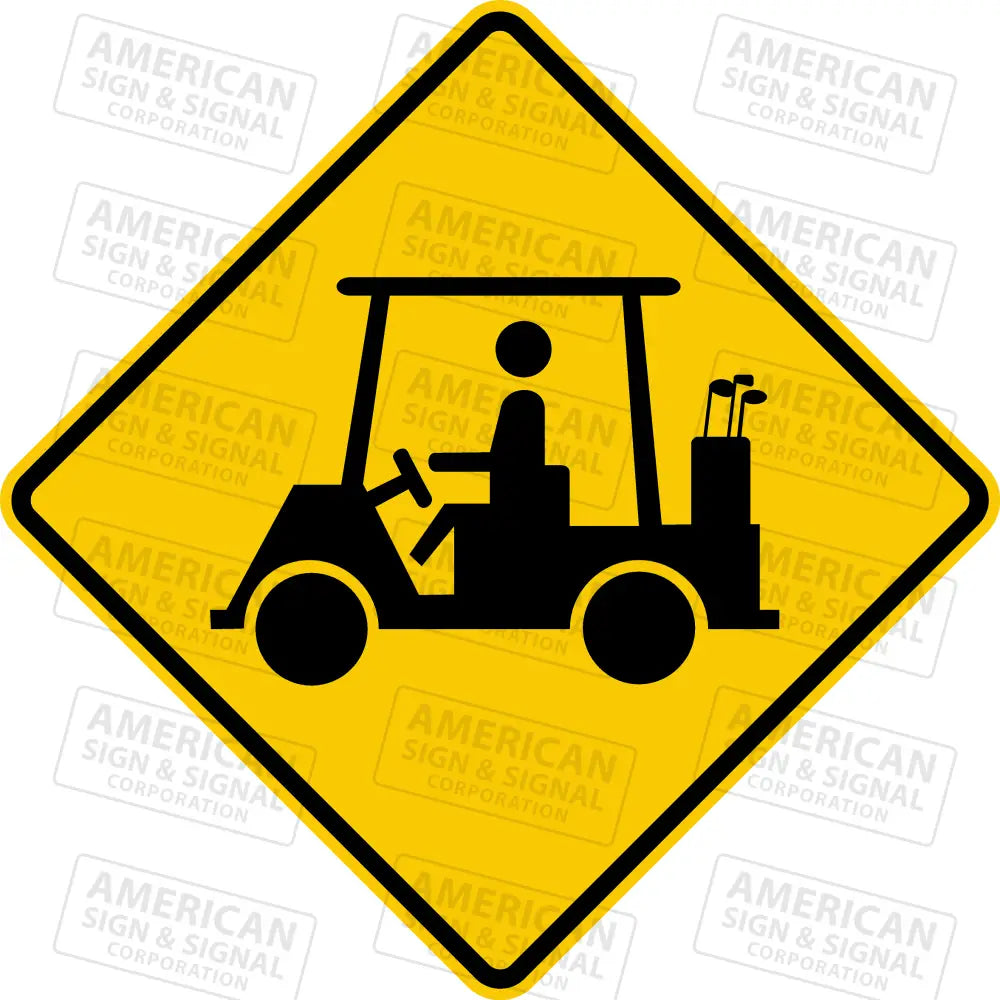 W11-11 Golf Cart Crossing Warning
