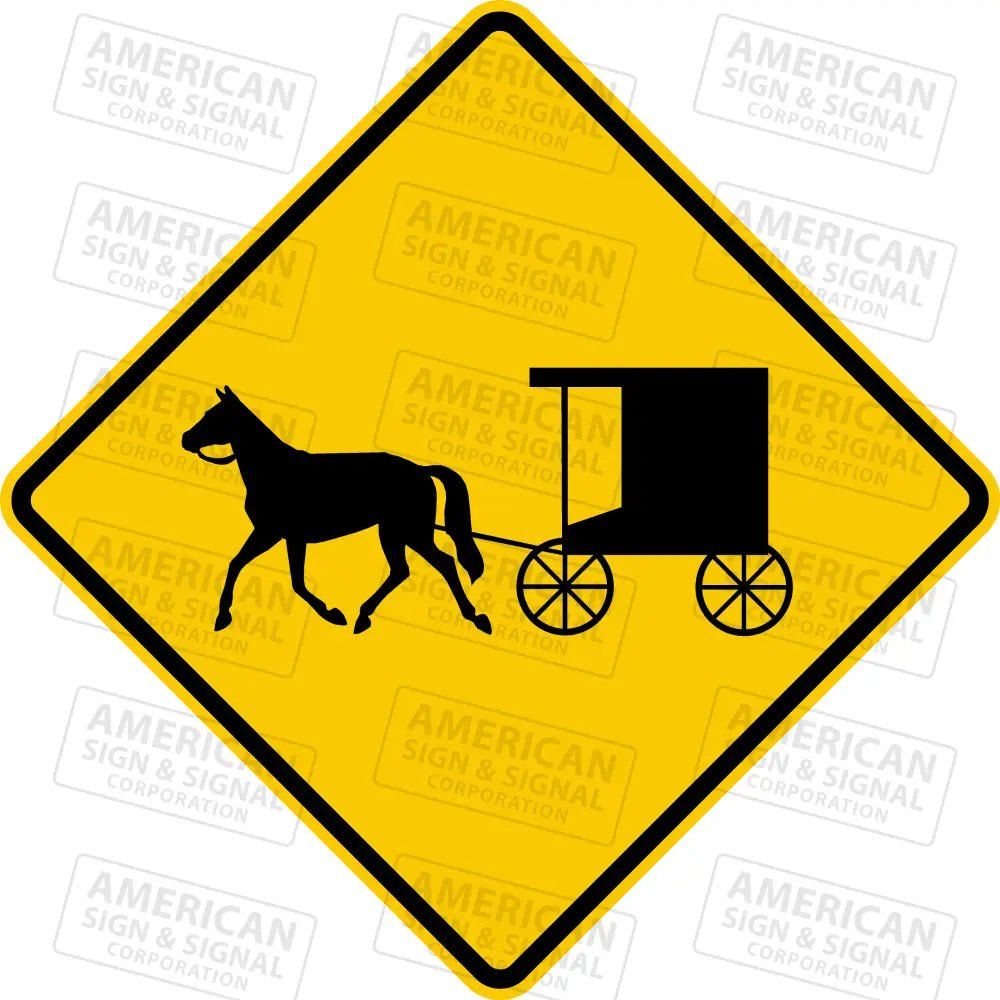 W11-14 Horse Drawn Vehicle Warning