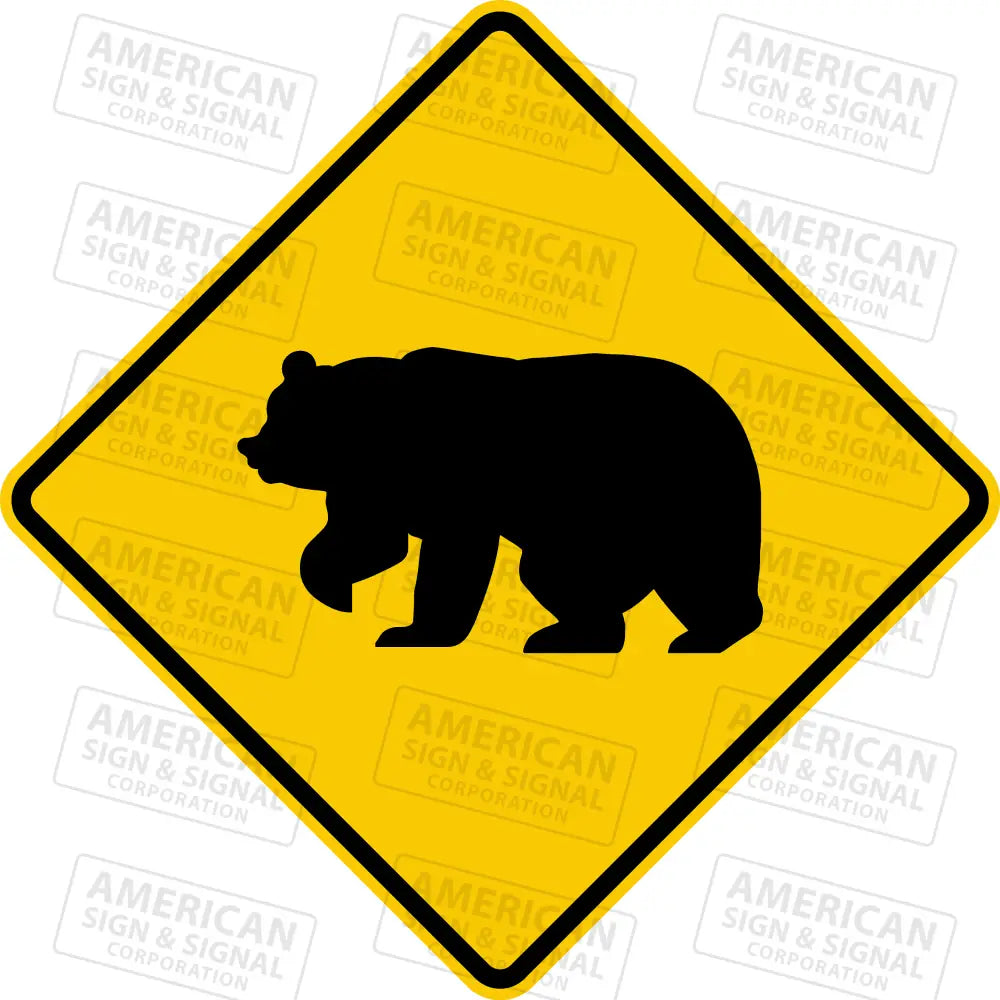 W11-16 Bear Warning