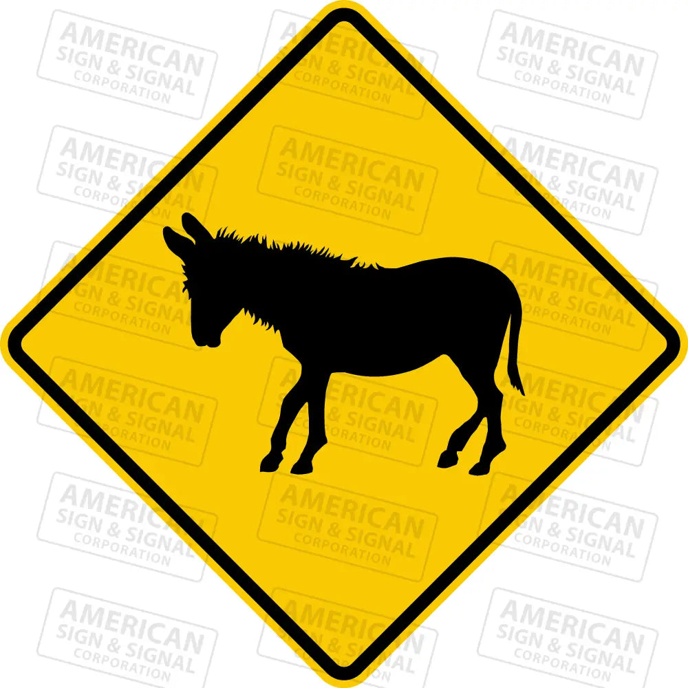 W11-19 Donkey Warning