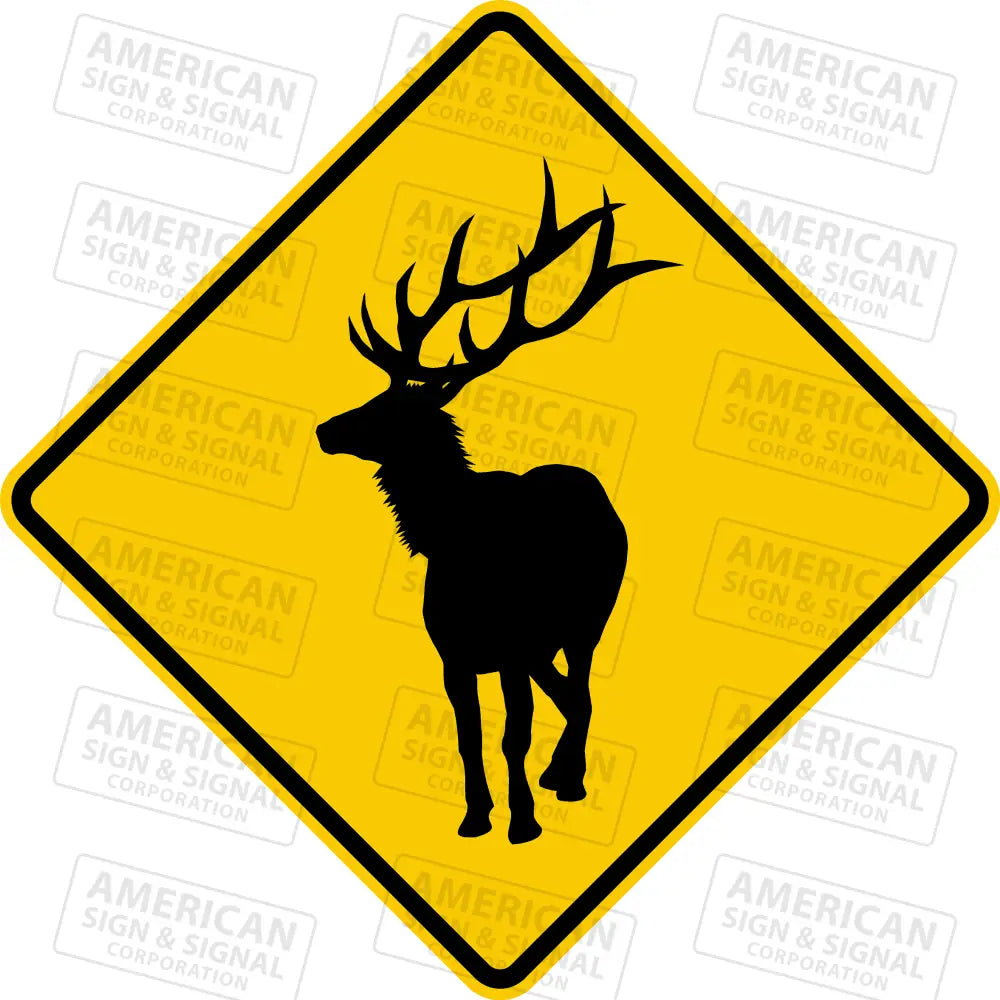 W11-20 Elk Warning