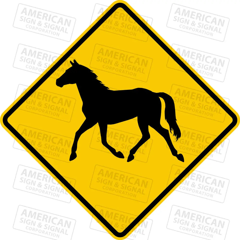 W11-22 Wild Horse Warning