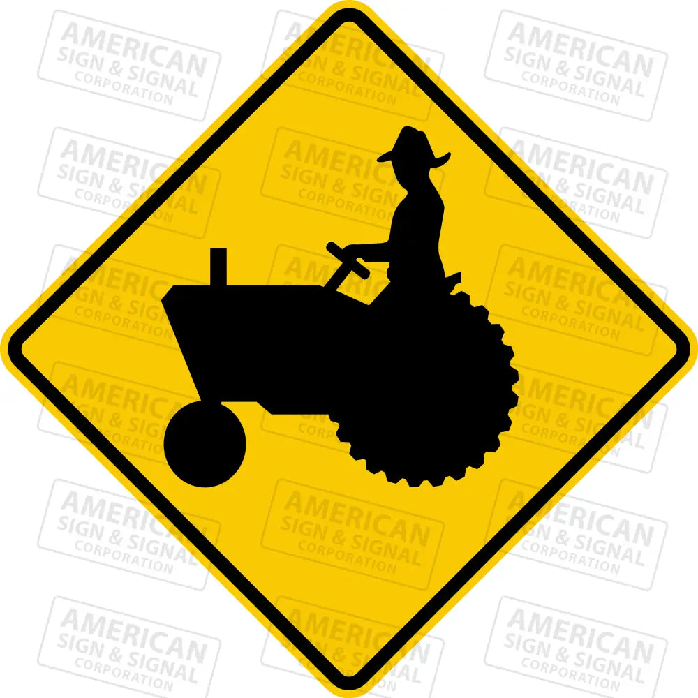 W11-5 Farm Vehicle Warning Sign 3M 3930 Hip / 18X18