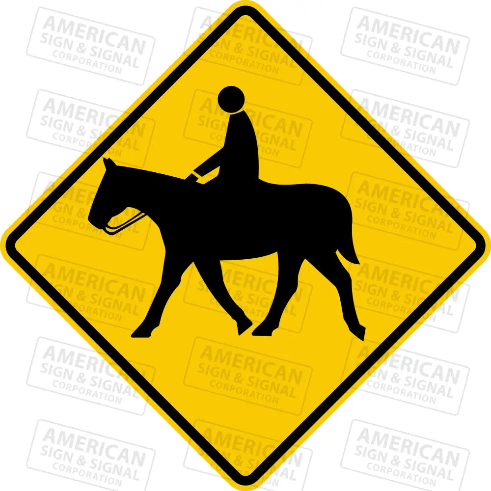 W11-7 Equestrian Horse Warning