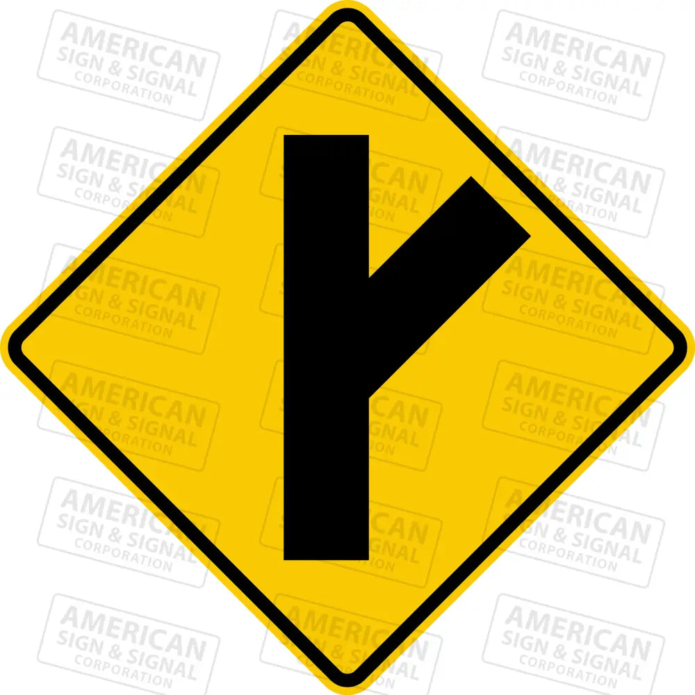 W2-3 Diagonal Side Road Sign 3M 3930 Hip / Right 24X24