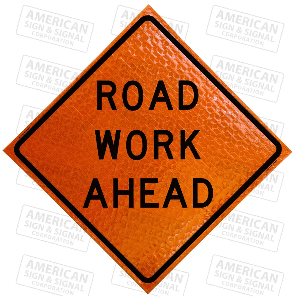 W20-1 Road Work Ahead Ttc Roll-Up Sign