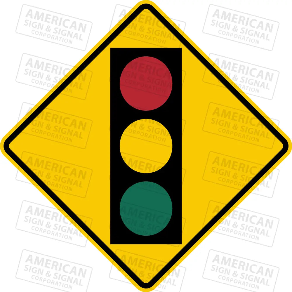 W3-3 Traffic Signal Ahead Sign