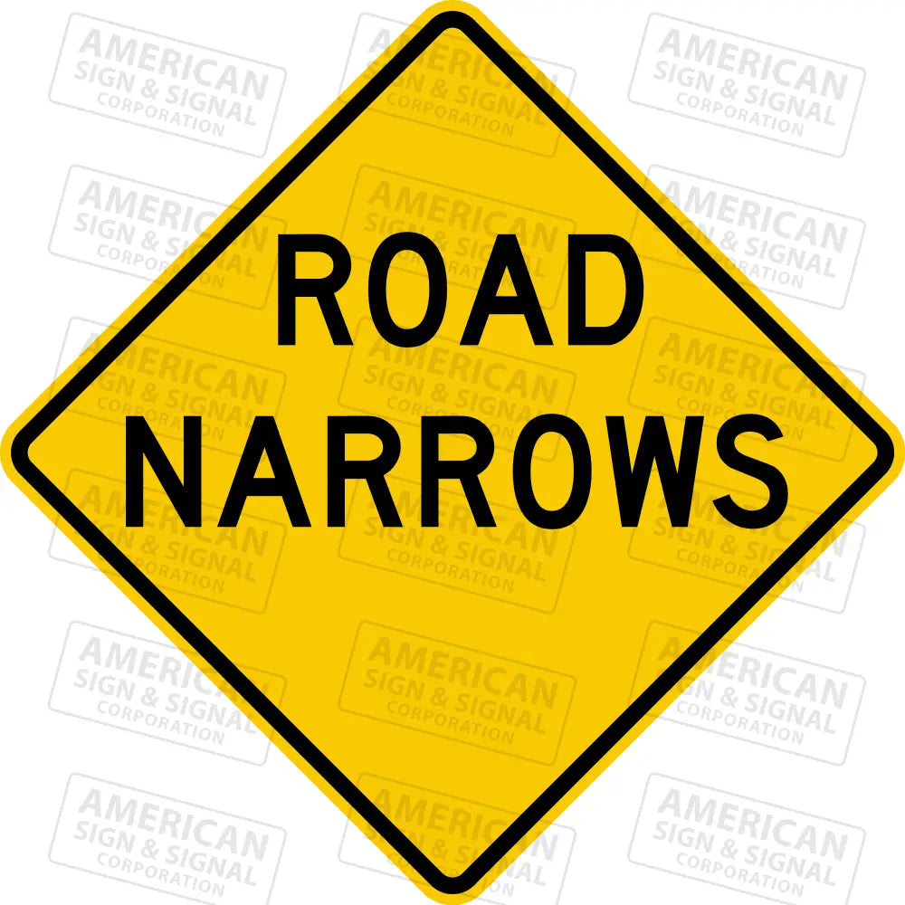 W5-1 Road Narrows