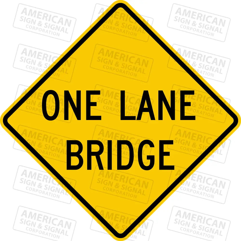 W5-3 One Lane Bridge