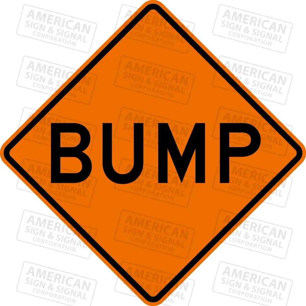 W8-1 Bump Ttc Sign