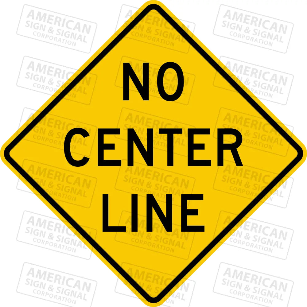 W8-12 No Center Line