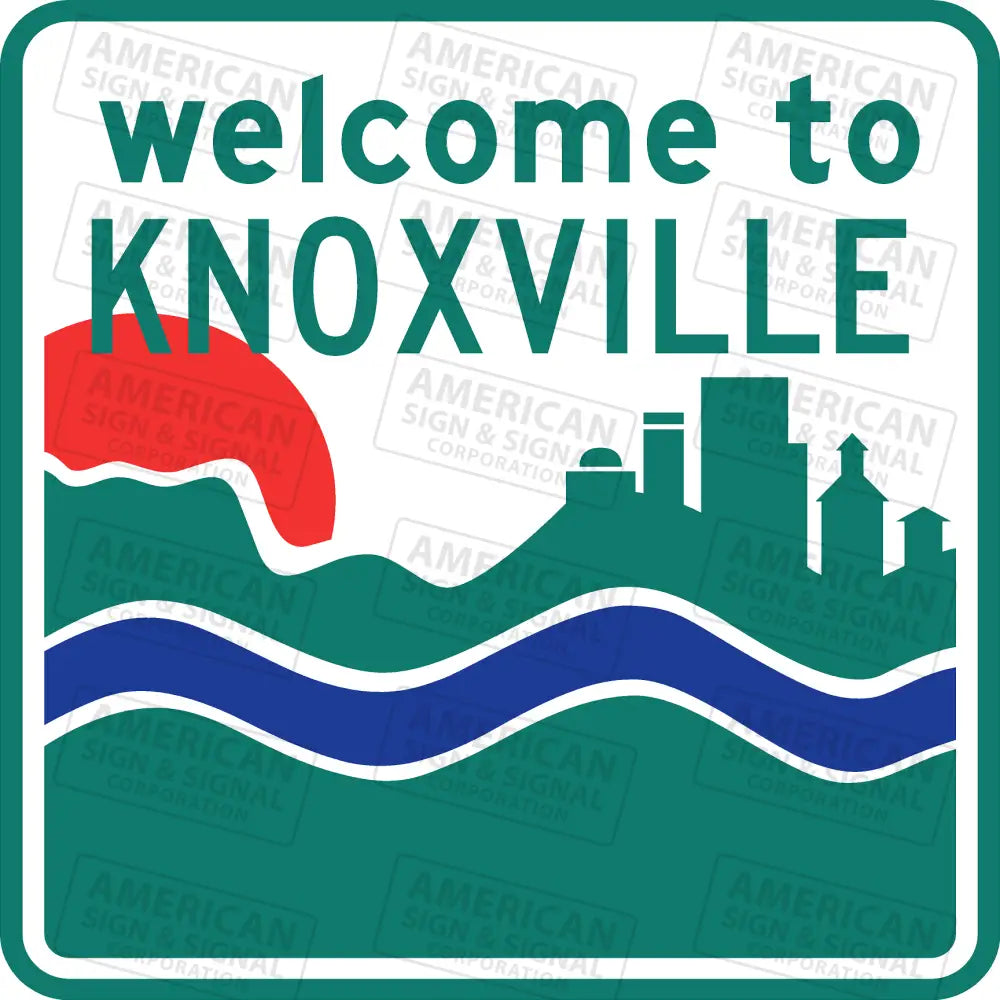 Welcome To Knoxville Tn Sign